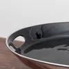 Etagere, 1 Etage, Oval, Aluminium, Silber-Schwarz, poliert, Produktbild-Vorschau 3