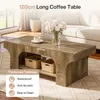 Table basse Tribesigns, 120 cm de haut, table d'appoint Voir les images du produit 4