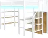 Lit mezzanine en fer forgé Merax 90 x 200 cm avec bande Voir les images du produit 12