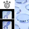 A collage of marketing images for a phone screen protector, featuring a graphic of stars and a thumbs-up, and close-ups of a smartphone screen. Anteprima dell’immagine prodotto