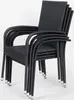 Chaise en rotin MADRID anthracite Voir les images du produit 2