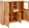 Vitrine Highboard Sideboard Tabea in Kernbuche geölt Produktbild-Vorschau 2