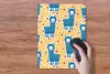 MuchoWow® Mauspad Mousepad Mädchen - Lama - Pflanzen - Produktbild-Vorschau 4