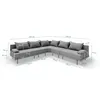 TRADA Gartensofas, Gartenecksofa Bahama L Beige 298x298 cm Produktbild-Vorschau 4