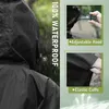 Regen Poncho Jacke Mantel fš¹r Erwachsene mit Kapuze Produktbild-Vorschau 3