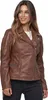 Veste en cuir pour femme Tazzio F501 Marron S Voir les images du produit 3