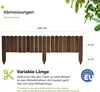 Garronda Beeteinfassung Holz Rollzaun Gartenzaun Produktbild-Vorschau 2