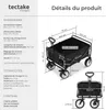 Chariot pliable LEON avec freins, capacité de charge 80kg - Voir les images du produit 6