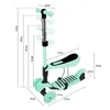 2-in-1 Kinder Roller Scooter mit Abnehmbarem Sitz Produktbild-Vorschau 9