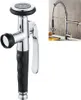 A kitchen faucet sprayer head and a kitchen faucet. Produktbild-Vorschau