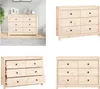 vidaXL Beistellschrank 100x40x72 cm Massivholz Kiefer - Produktbild-Vorschau 2