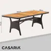 CASARIA Table de jardin polyrotin Brun 190x90x74 cm plaque Voir les images du produit 5