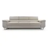 A beige sofa is shown from the front on a white background. Produktbild-Vorschau