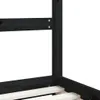 detská postieľka vidaXL Black 70x140 cm z masívneho Náhľad obrázku produktu 6