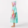 Strandtuch-Poncho für Kinder mit Kapuze - Einhorn, 120 cm Produktbild-Vorschau 4