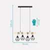 Luster Eglo Townshend 5, modelo 44075, 4 bombillas E27, Vista previa de la imagen del producto 7