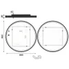 Nimco Spiegel - Spiegel mit LED-Beleuchtung, Durchmesser 80 Produktbild-Vorschau 3