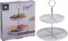 HOME ELEMENTS Porcelánový etažér, 2 poschodia Náhľad obrázku produktu 7