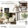 tectake® Retro-Tischlampe Altea Pilzdesign im 70er Jahre Produktbild-Vorschau 6