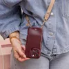 Glossy Wavy Cord Hülle Burgundy - Lanyard Strap (Beige)  - Produktbild-Vorschau 2