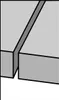 A close-up view of a saw blade with a gray surface and a darker gray cutting edge. Voir les images du produit