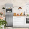 Relaxdays Tagliere rotondo, marmo e legno, tagliere da Anteprima dell’immagine prodotto 2