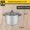 Karl Krüger A28 Allzwecktopf Edelstahl 28 cm, 12 Liter Produktbild-Vorschau 6