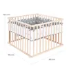 Roba 0246NAV190 Laufgitter 100x100 Little Stars  Buche Produktbild-Vorschau 13