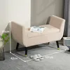 Ławka HOMCOM z podłokietnikami i schowkiem, tapicerowana, z Podgląd zdjęcia produktu 3