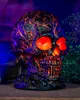 Totenkopf Lampe Lava Effekt – Halloween Tischlampe mit LED Produktbild-Vorschau 2