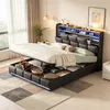 INONEFT Polsterbett 140x200cm mit LED und USB, Doppelbett, Produktbild-Vorschau 1