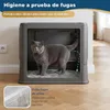 Katzenklo Edelstahl mit Deckel, Faltbare Geschlossene Produktbild-Vorschau 2