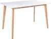 Esstisch >Vojens< in Weiss, MDF - 70x75x120cm (BxHxT) Produktbild-Vorschau 1