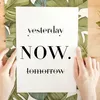 Yesterday Tomorrow NOW Poster – Motivationsposter Wandbild Produktbild-Vorschau 2