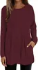 ASKSA Pullover Damen Elegant Basic Langarmshirt Oberteile Produktbild-Vorschau 3
