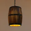 Suspension rétro en fût de vin, lustre en bois, suspension Voir les images du produit 2