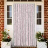 Fliegenvorhang Silbergrau und Rosa 100x230 cm Chenille Produktbild-Vorschau 2