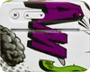 A close-up view of a small electronic device with a colorful, graphic design. Produktbild-Vorschau