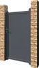 Flügeltor 3m EIGER H.180cm + Gartentür 1m EIGER H.180cm Produktbild-Vorschau 12