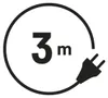 Cable flexible EMOS, PVC, 2 x 0,75 mm², 3 metros, color , Vista previa de la imagen del producto 5