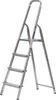 Haushaltleiter 4 stufig Aluminium Produktbild-Vorschau 2