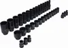 A set of black socket wrenches is laid out on a white background. Anteprima dell’immagine prodotto