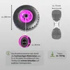 2x PolyurethanRad 260x85 mm zentrierte Nabe Ø 20 mm pink Produktbild-Vorschau 3
