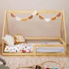 Hausbett LUSIA Kinderbett in Hausform, 80 x 160 cm, natur, Produktbild-Vorschau 2