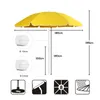 Sekey Sonnenschirm 180 cm Rund Balkonschirm Strandschirm Produktbild-Vorschau 3