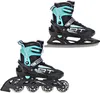 2in1 Raven Inline Skates Profession Black/Mint 38-42 Produktbild-Vorschau 1