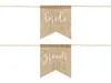 Bride and Groom Schild 20x21cm Stuhldeko Anhänger 2er Set Produktbild-Vorschau 3