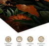 MuchoWow® Poster Weltkarte - Gold - Pflanzen 90x60 cm - Produktbild-Vorschau 2