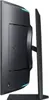 Side view of a black computer monitor on a stand. Produktbild-Vorschau