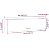 vidaXL Kleiderschrank Braun Eichen-Optik 100x32,5x35 cm Produktbild-Vorschau 6